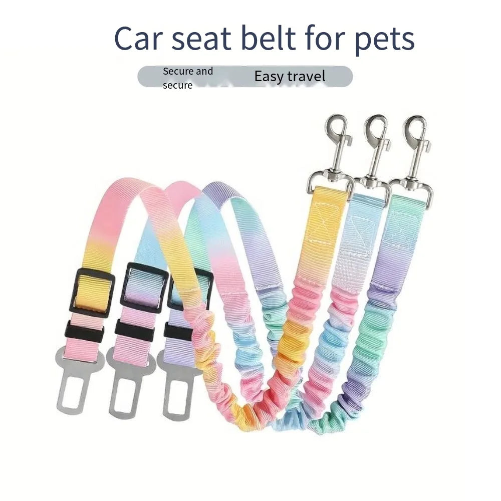 MyHappyPaws™ Rainbow Car Seat Belt for Pets