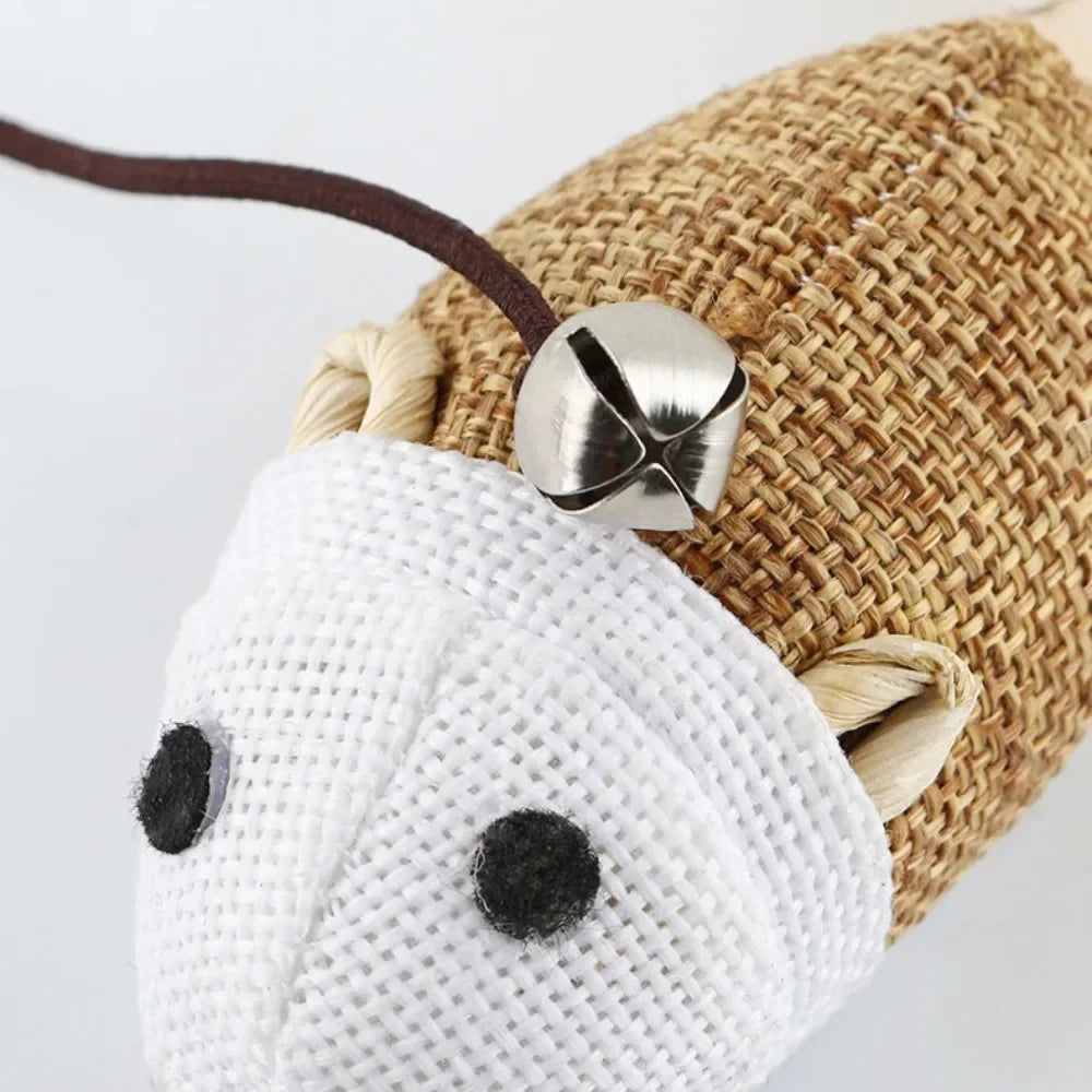 🐾 MyHappyPaws™ Natural Feather Cat Wand Toy