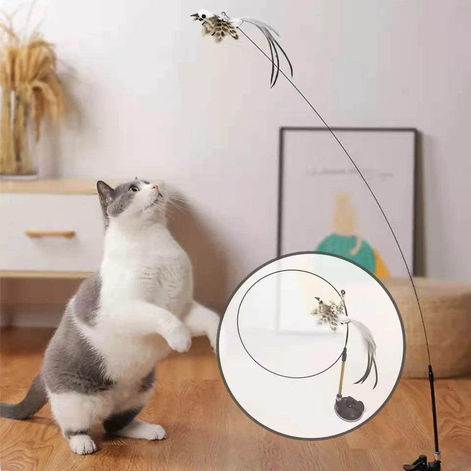 MyHappyPaws™ Interactive Fishing Cat Toy