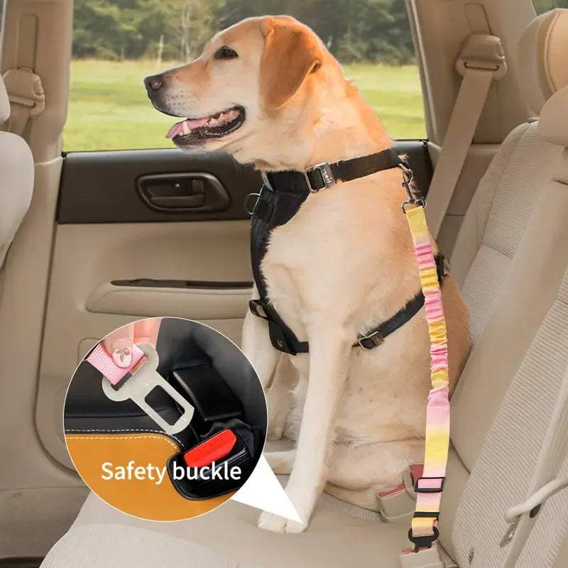 MyHappyPaws™ Rainbow Car Seat Belt for Pets