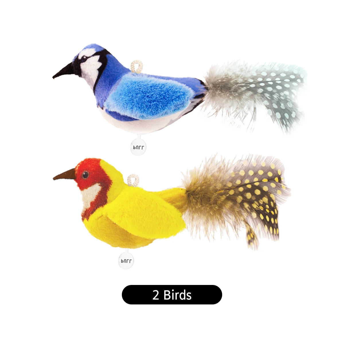 MyHappyPaws™ Interactive Chirping Bird Toy for Cats