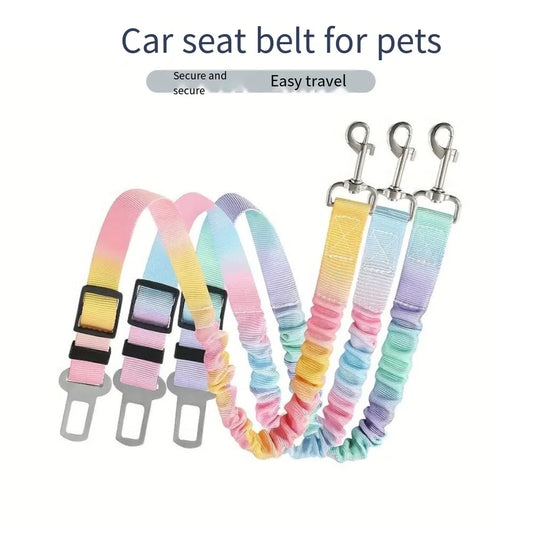 MyHappyPaws™ Rainbow Car Seat Belt for Pets