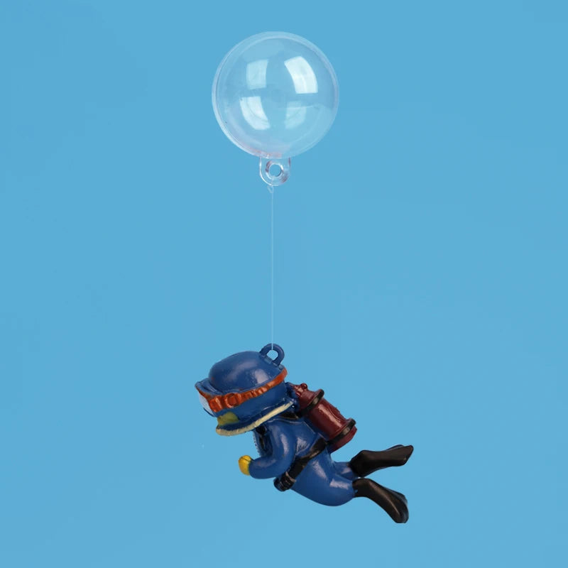 🐠 MyHappyPaws™ Floating Aquarium Ornaments – Bubble Edition