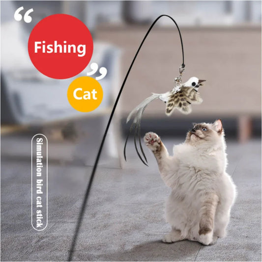 MyHappyPaws™ Interactive Fishing Cat Toy