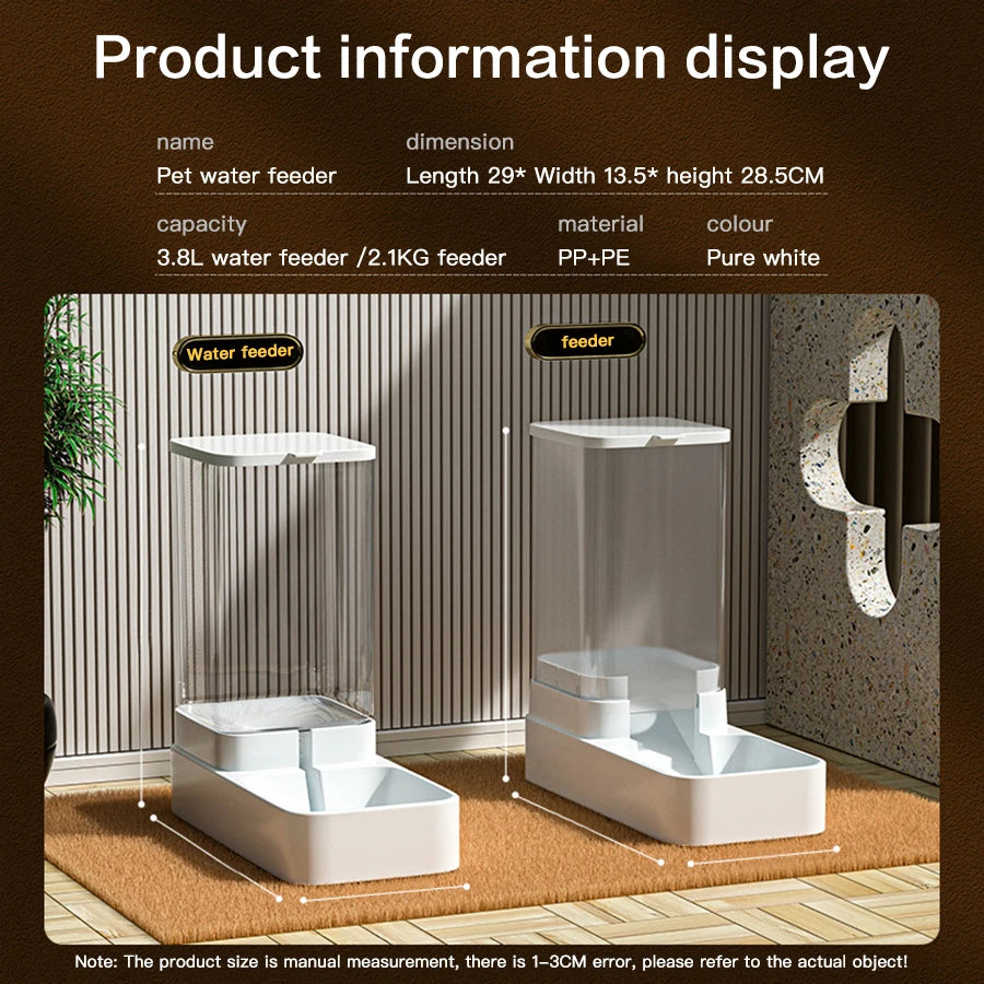 🐾&nbsp;&nbsp;MyHappyPaws™ Automatic Pet Feeder &amp; Water Dispenser