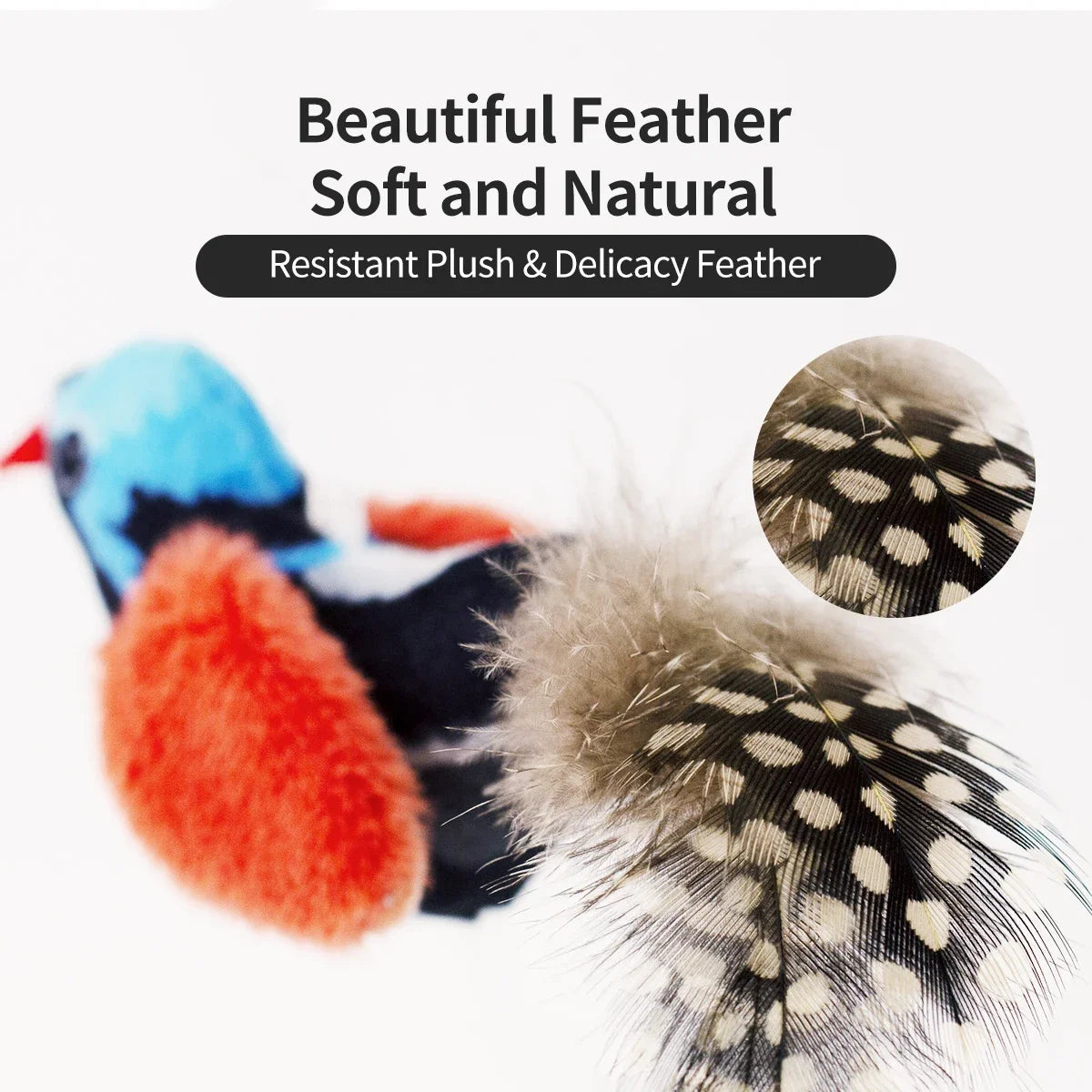 MyHappyPaws™ Interactive Chirping Bird Toy for Cats