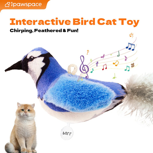 MyHappyPaws™ Interactive Chirping Bird Toy for Cats