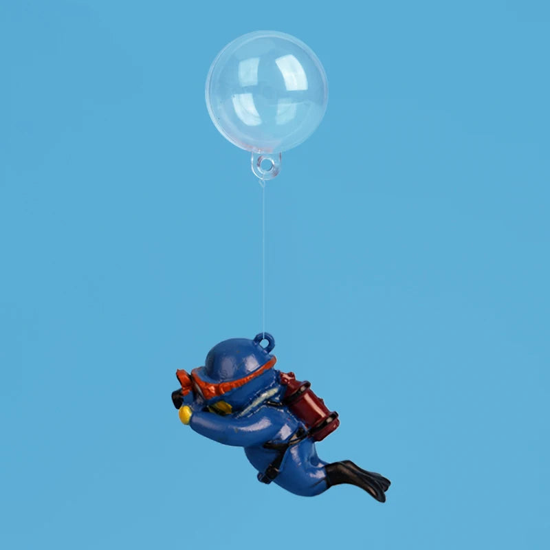 🐠 MyHappyPaws™ Floating Aquarium Ornaments – Bubble Edition