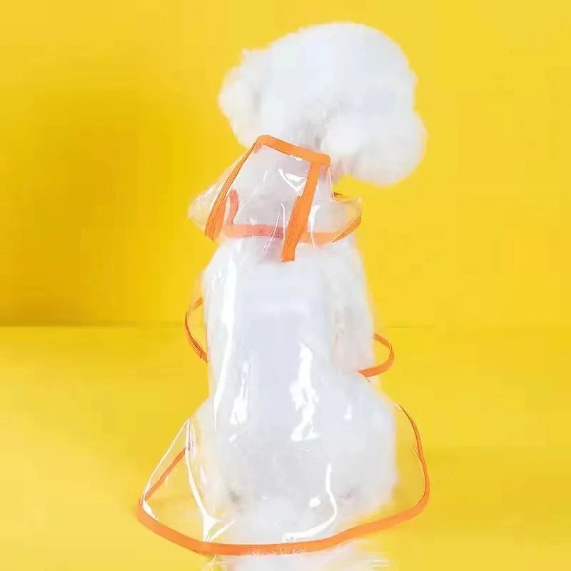 🐾 MyHappyPaws™ Clear Dog Raincoat  💧 Stay Dry. Stay Stylish!