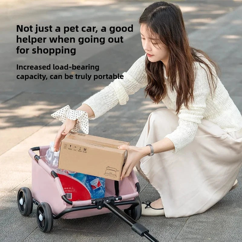 🐶 MyHappyPaws™ Mini Pet Trolley